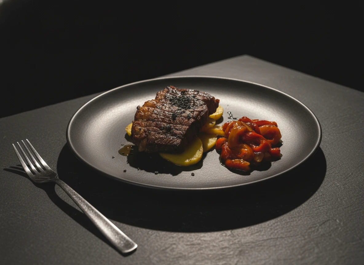 Hearty meal cozy and rustic food photography