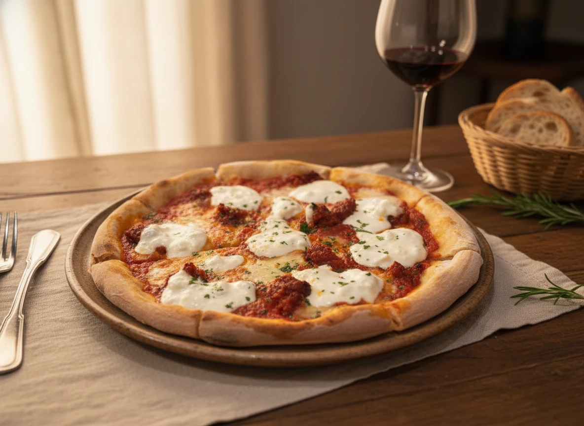 Italian pasta trattoria style food photography